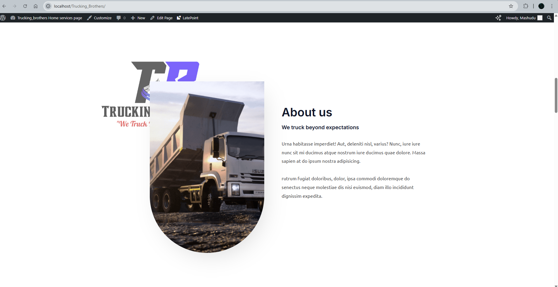 WordPress website design screenshot 3